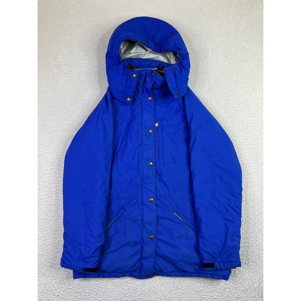 Vintage L.L.Bean Penobscot Parka‎ Womens Medium Blue Hooded Jacket Made in USA
